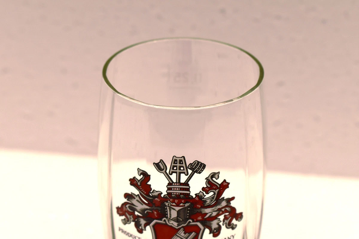 Vintage Beck's Beer Glass 0.25L Germany Key Crest Breweriana Pub Bar Tumbler "R