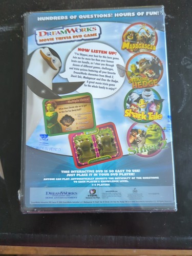 NEW DreamWorks Movie Trivia DVD Game 2006 Sealed Shrek Shark Tale Over the Hedge - Picture 6 of 6