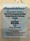 2025 Topps Chrome Jaylen Waddle Chrome Autographs (RAW)