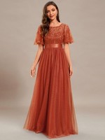 Ever Pretty Formal Evening Party Dresses Burnt Orange 22UK