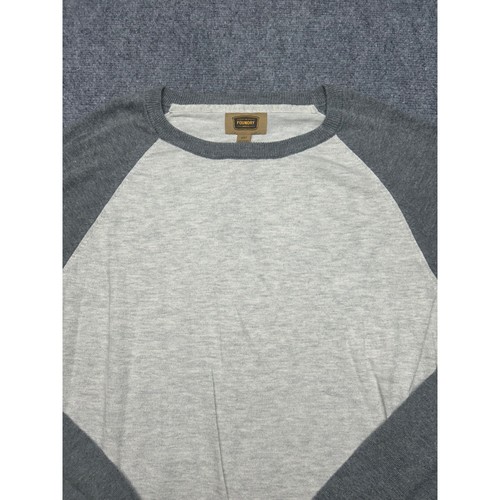 The Foundry Sweatshirt Mens 2XLT Oat Gray Raglan Long Sleeve Crew Neck New - Picture 10 of 11