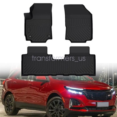 TPE Floor Mats Liners 3PCS For 2018-2025 Chevrolet Equinox / GMC Terrain SUV