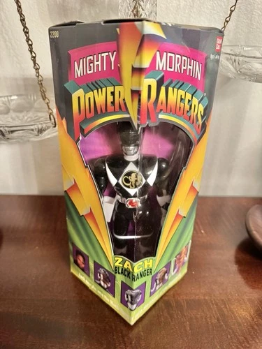 Vintage 1993 Bandai Saban Mighty Morphin Power Rangers Zach Black Ranger SEALED