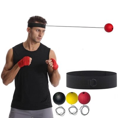 Boxing Reflex Ball with Elastic Headband Speed Training for Adults & Kids