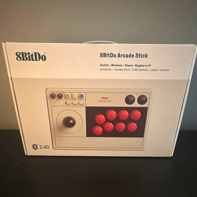 8BitDo Arcade Stick for Switch, Windows, Steam, New/Sealed