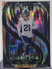 🔥🏈2024 Panini Select - Premier Level Riley Moss #190 Black & Orange Shock🏈🔥