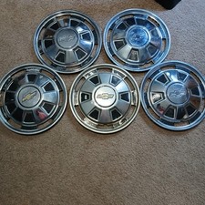 Vintage Chevrolet 14 Hubcaps Wheel Covers Set Of 5 Oem Chevy Impala Caprice Vintage Chevrolet 14 Hubcaps Wheel Covers Set Of 5 Oem Chevy Impala Caprice