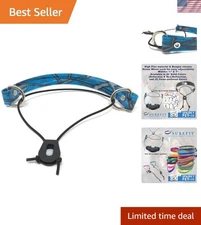 E-Collar Replacement Strap - 3/4" Waterproof Bungee Dog Collar, Blue Camo Design