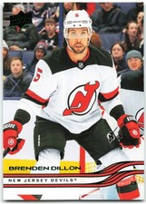 2025-26 Upper Deck Series 1 Holiday SP Green Foil #100 Brenden Dillon New Jersey