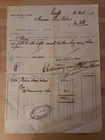 OTTOMAN BANK DOCUMENT 1923 HAIFA PALESTINE w/ POSTAGE DUE STAMPS BRITISH MANDATE
