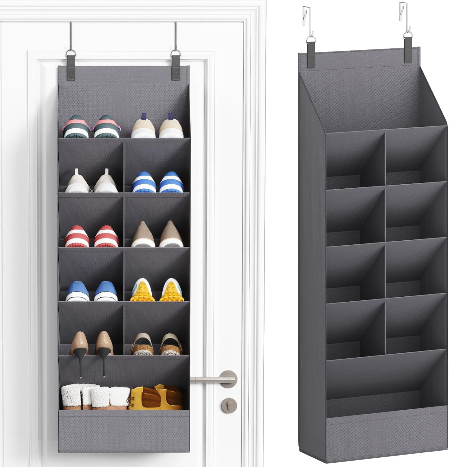 Lifewit over the Door Shoe Organizers, Hanging Shoe Storage Rack with 11 Pockets