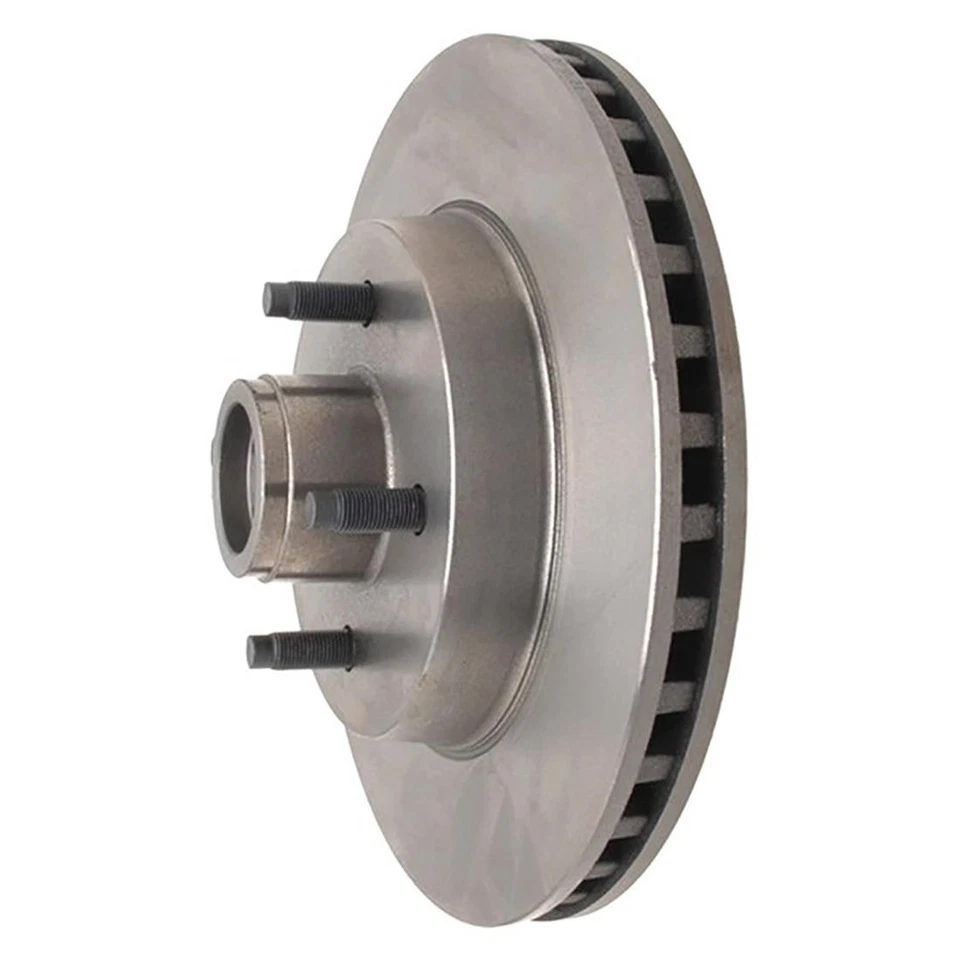 Kit dianteiro rotor de freio e cubo e pastilhas de freio metálicas para 1987-1993 Ford Mustang - Imagem 3 de 4