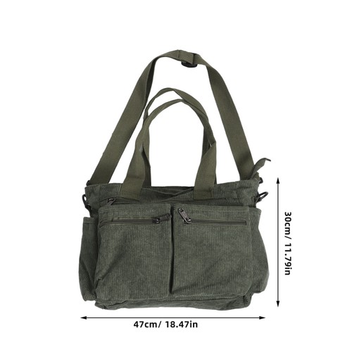  Women's Tote Bag Corduroy Handbag with Detachable Strap Handbags for - Picture 11 of 12