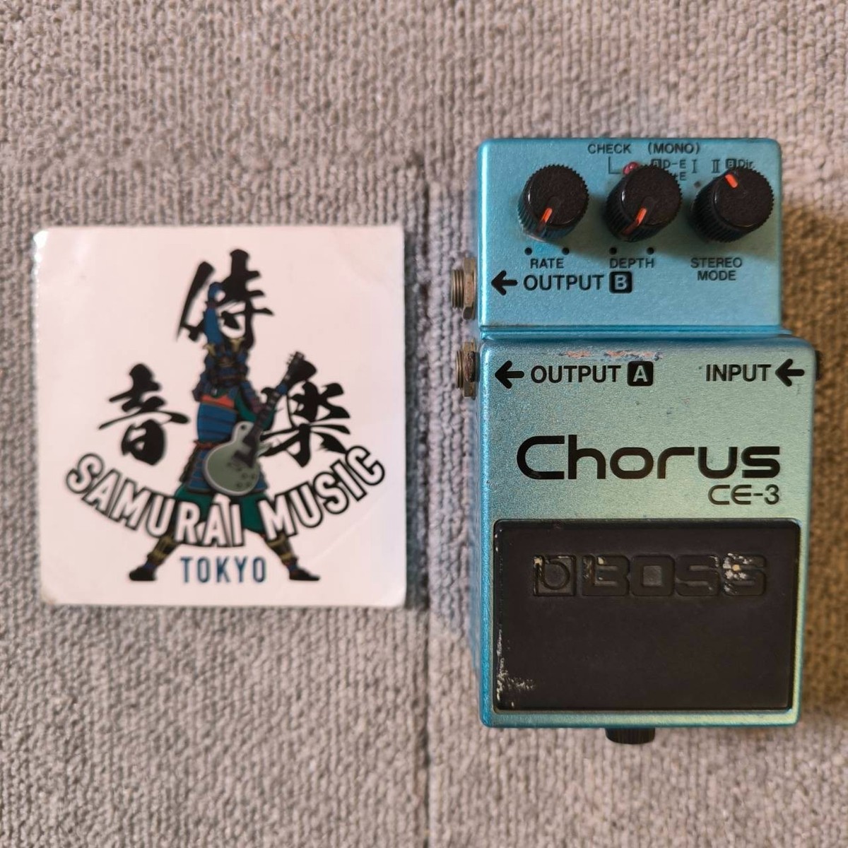 BOSS CE-3 Chorus 日本製 ACAアダプター仕様 BOSS CE-3 Chorus Guitar Effect Pedal Used From Japan ※Use