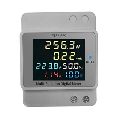 Accuracy Voltage Current Frequency Meter ABS for Home & Workshop Applications