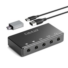 USB Audio Interface for Recording, Streaming, Podcasting 3.5mm Sound Card