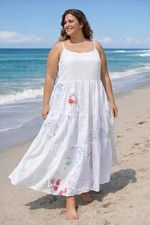 Vintage Fabric Gypsy Style Flowing Dresss