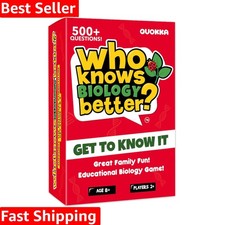 Fun Educational Card Game for Kids Age 8 - 500 Trivia Questions in Biology
