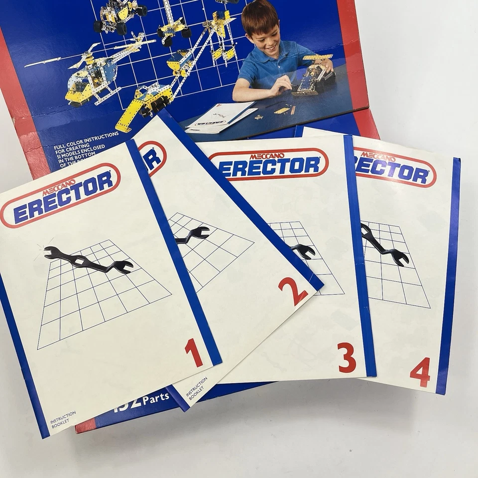 Meccano/Erector Construction Set #4 Makes 51 Models # 030404 New Never Assembled - Image 4 of 4