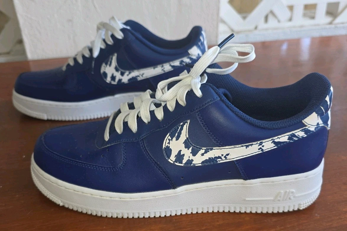 Nike Air Force 1 Low Camo Swoosh - Blue Void | eBay