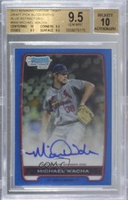 2012 Bowman Draft Chrome Picks Blue Refractor Michael Wacha BGS 9.5 Auto 1b0