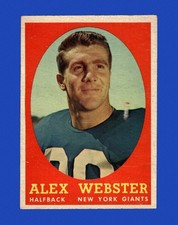 1958 Topps Set-Break # 30 Alex Webster VG-VGEX *GMCARDS*