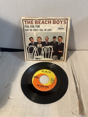 The Beach Boys - Fun, Fun, Fun b/w Why Do Fools Fall In Love 45 RPM W/PS