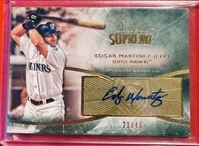 2014 Topps Supreme - Simply Supreme Autographs Edgar Martinez Green #23/#45