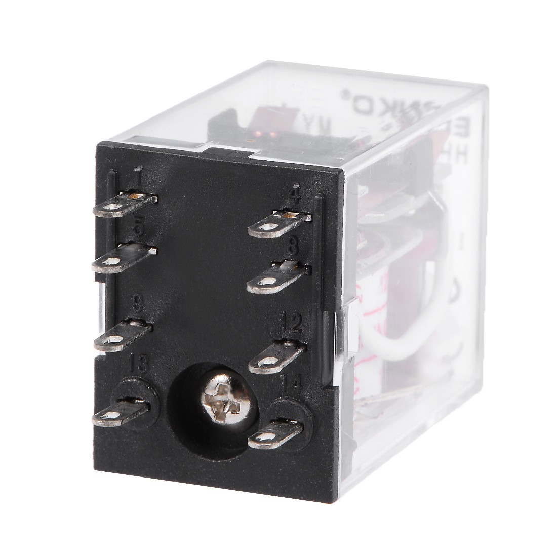 HH52P AC 12V Coil DPDT 8 Pins Electromagnetic Power Relay with socket