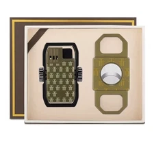 Cigar Lighter Cutter Gift Set Fathers Day Cigar Gift Set Cigar Lighter Set