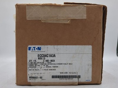 Eaton ECC04C1A3A Mechanically Held Lighting Contactor 30Amp 3 Pole, New