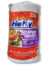Hefty Super Weight 8 7/8 in Foam Plate, 220-count