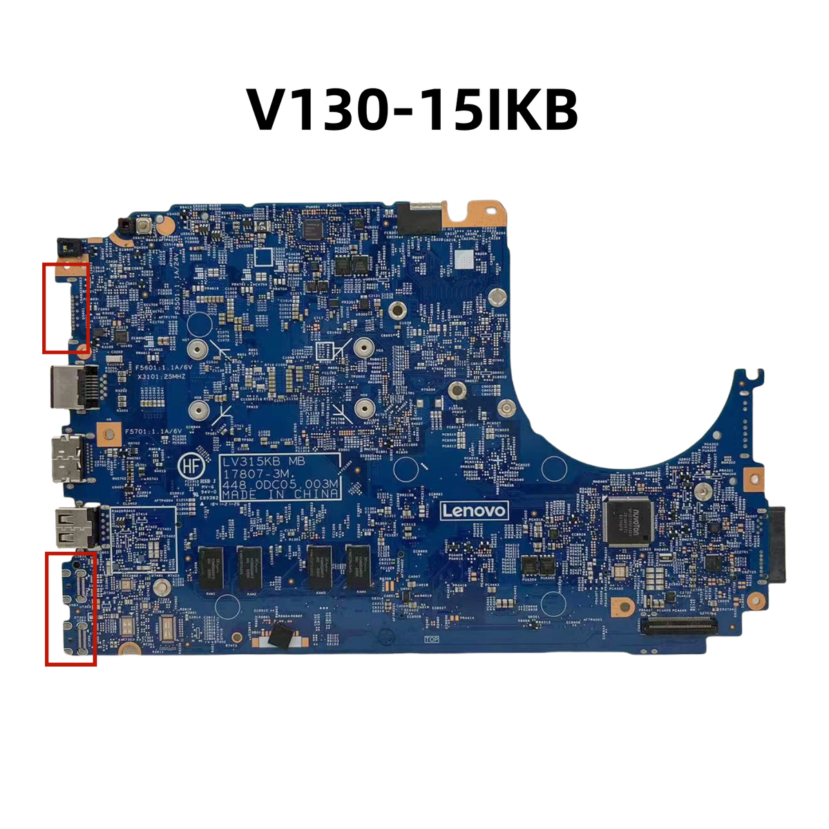 17807-3/17807-3M For Lenovo V130-15IKB Laptop Motherboard With i3