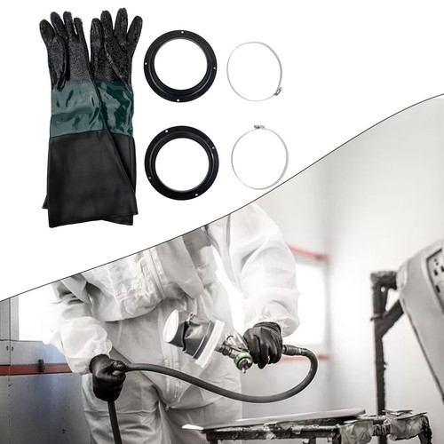 Gloves Sand Blasting Gloves 2 Pcs Clamps 2 Pcs Glove Holders Blast Cabinet - Picture 13 of 17