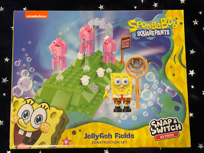 SPONGEBOB SQUAREPANTS Jellyfish Fields SNAP & SWITCH Construction Playset