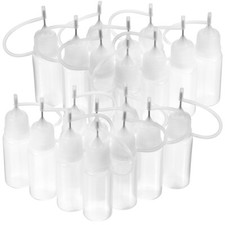 20PCS Needle Tip Bottles Squeezable Dispensing Needle Dropper Bottle Container