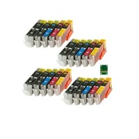 Tisanto 20 Patronen Kompatibel Zu Canon Pixma TS5050 TS6050 MG5750 MG5751 MG6850