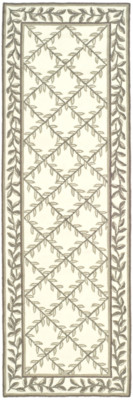 Safavieh Hand Hooked IVORY / SAGE Easy Care Runner 2'-6 x 10'