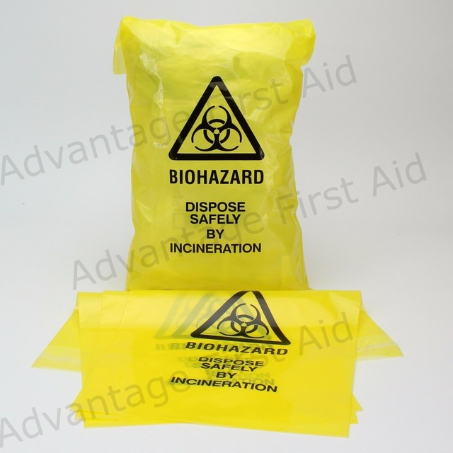 Yellow Clinical Waste Bio Hazard Disposal Incineration Bags for Medical Material eBay