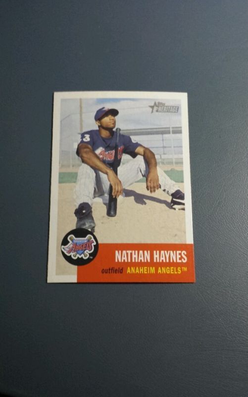 NATHAN HAYNES 2002 TOPPS HERITAGE CARD # 24 A6256