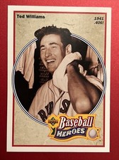 1992 Upper Deck Baseball Heroes Ted Williams #29 Boston Red Sox Card