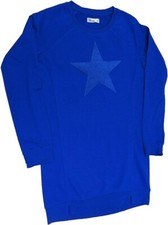 Epic Threads Girls' Long sleeve Sweatshirt Blue Star Medium 54-56" 63-74lbs