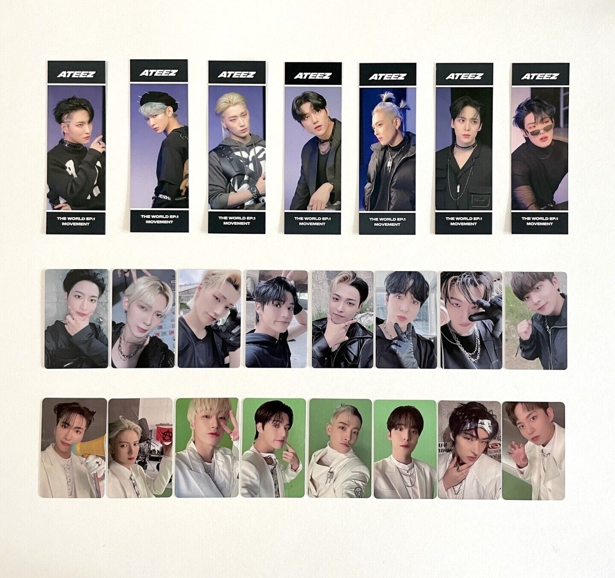 トレカ KPOP ATEEZ 8th Mini Album The World EP.1 Movement Lucky Draw Photocard