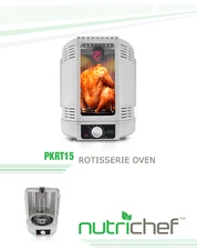 Nutrichef PKRT15 Rotisserie Oven Instructions Manual & Recipes 18 Pages Reprint