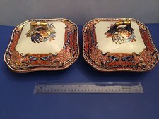 TWO Early 19th c COPELAND & GARRETT New Stone Late SPODE IMARI Cov Serving Bowls