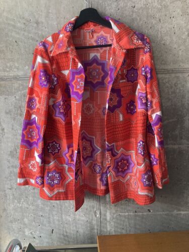 Woman’s VTG 60s Pykettes Button Down Shirt Size 18 Missing Buttons - Picture 1 of 8