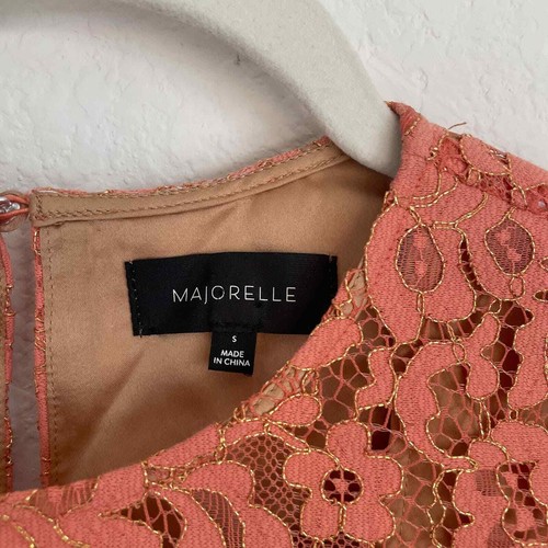 REVOLVE MAJORELLE Lee Coral Lace Ruffle Mini Dress NWOT S - Picture 10 of 14