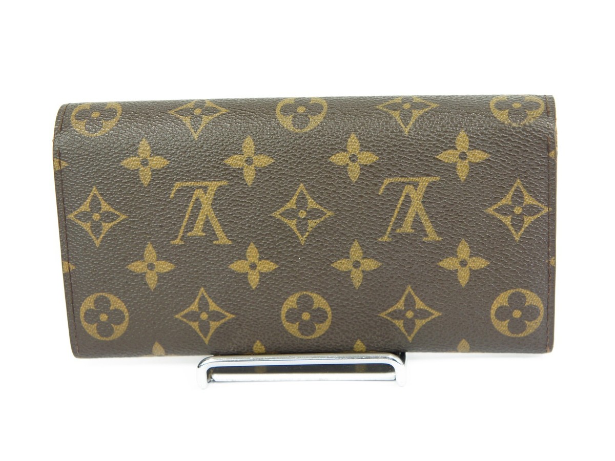 Louis Vuitton Monogram Canvas Portefeuille Sarah Long Wallet  