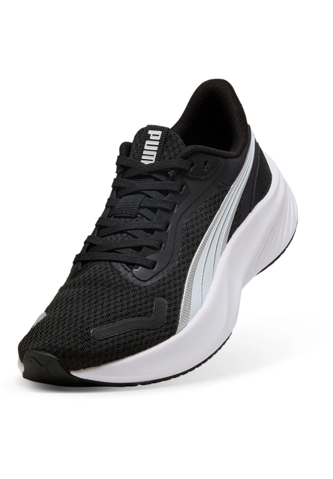 PUMA Pounce Lite Jr Scarpe da Ginnastica indoor per Bambini 401512 01 Nero Bianco