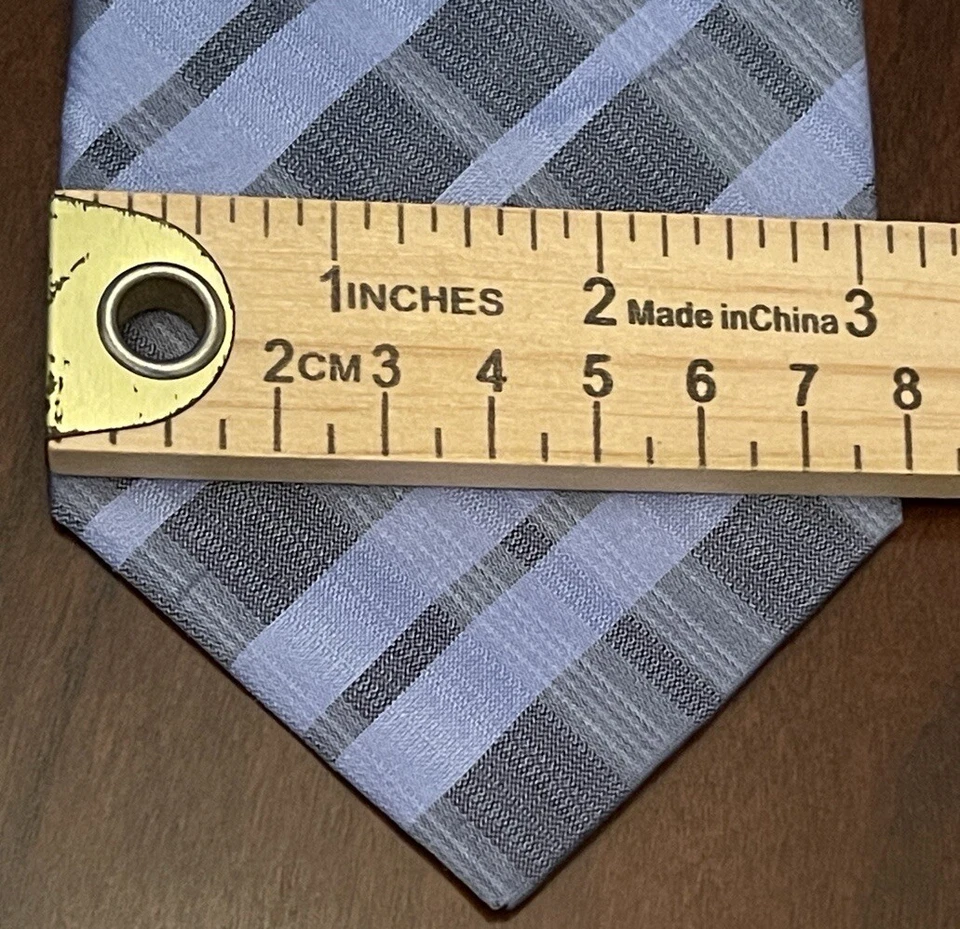 Corbata de cuello Kenneth Cole Reaction azul 100 % seda para hombre hecha en China Foto 4 de 4